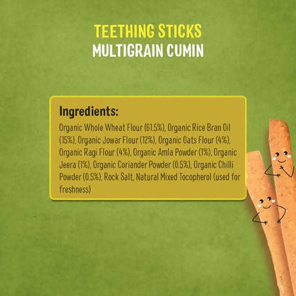 Multigrain Cumin Teething Sticks For Toddlers -150 gm