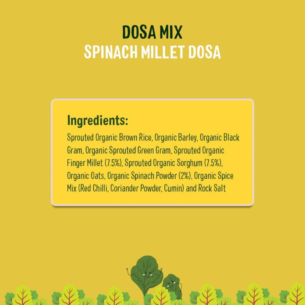 Organic Millet Spinach Dosa Mix -150 gm