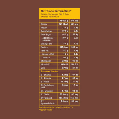 Chocolate Milk Mix Sweetened with Jaggery Powder -250 gm