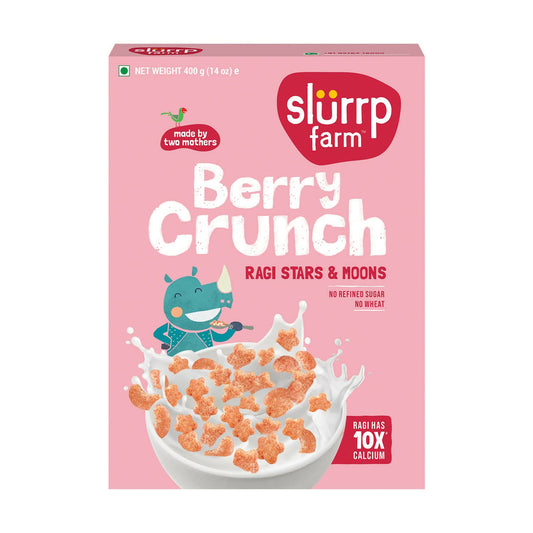 Berry Crunch Strawberry Cereal (Ragi Stars & Moons) -400 gm