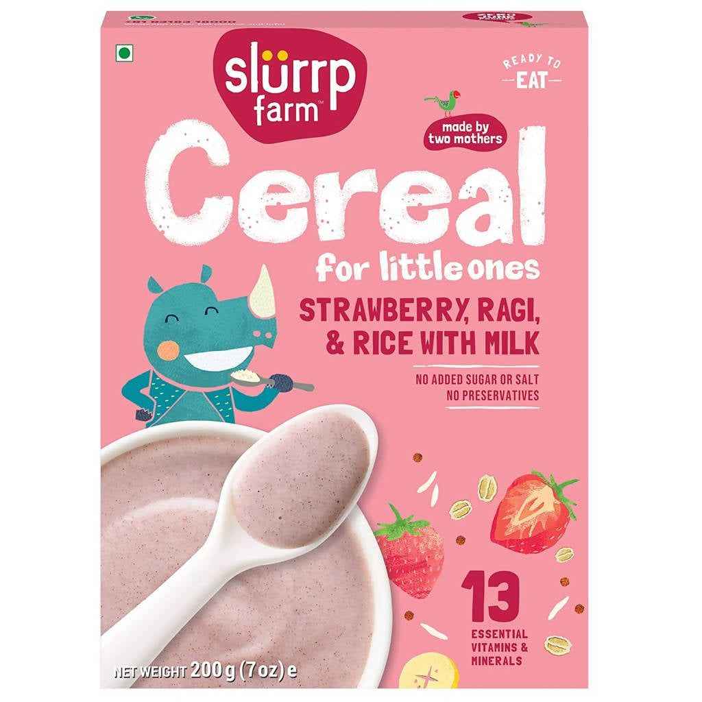 Strawberry, Ragi & Rice With Milk Cereal For Little Ones -200 gm