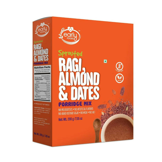 Sprouted Ragi Almond Date Porridge Mix -200 gm