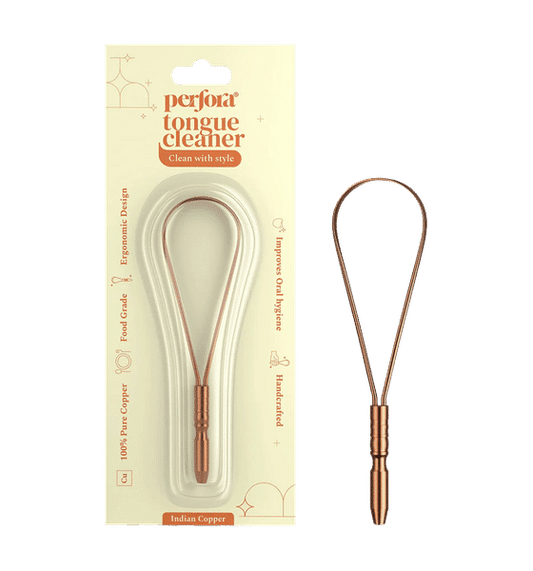 Perfora Copper Tongue Cleaner (100% Indian Copper) Box