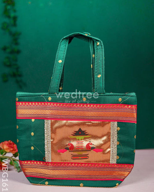 HANDBAG WITH PAITHANI DESIGN