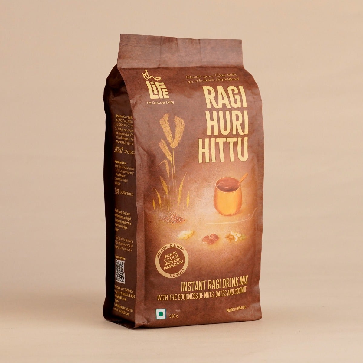 Ragi Huri Hittu (Instant Ragi Drink Mix) - 500g