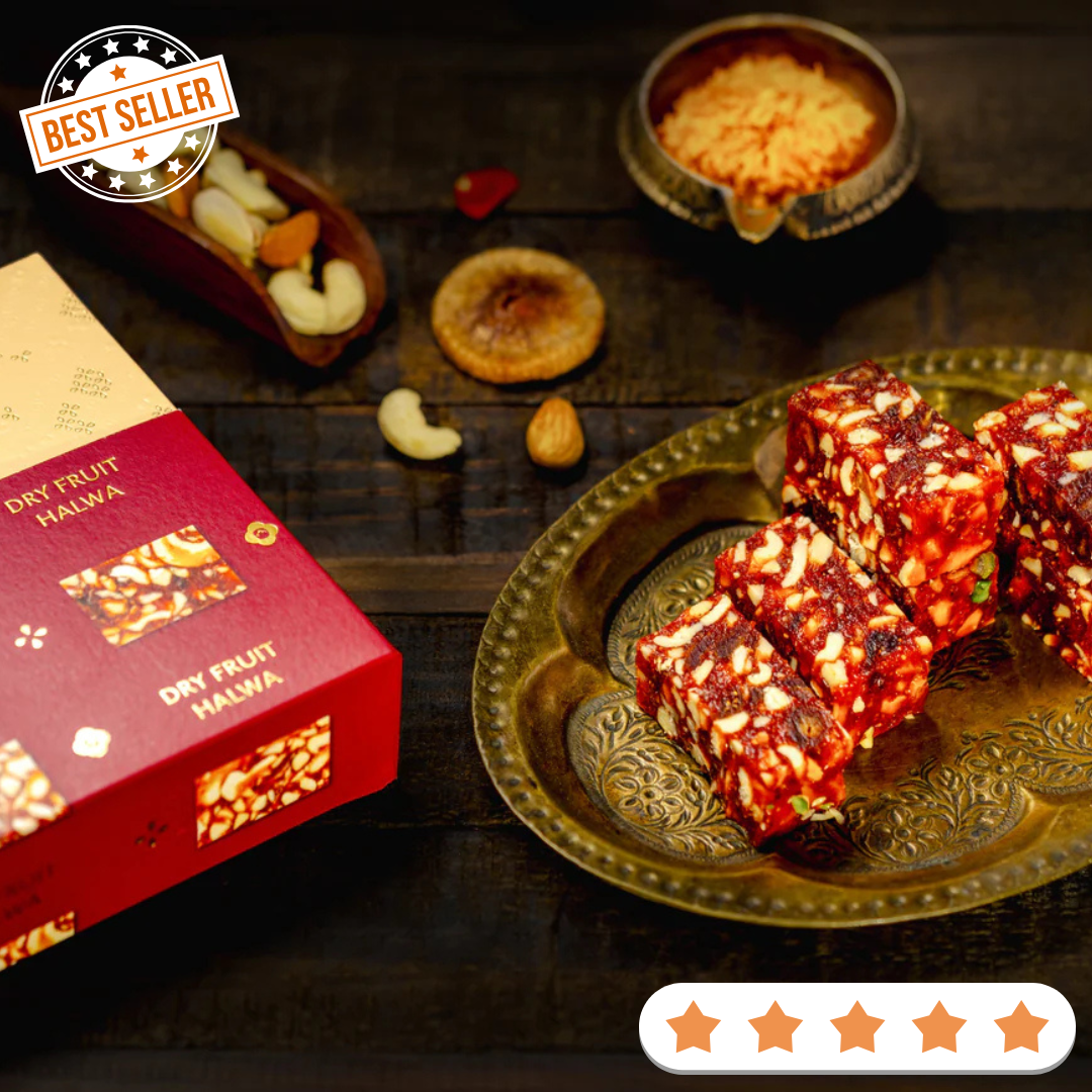 Dry Fruit Halwa – Longer Shelf Life (MAP) - Long Lasting Mithai - Buy Online from Almond House | Desify