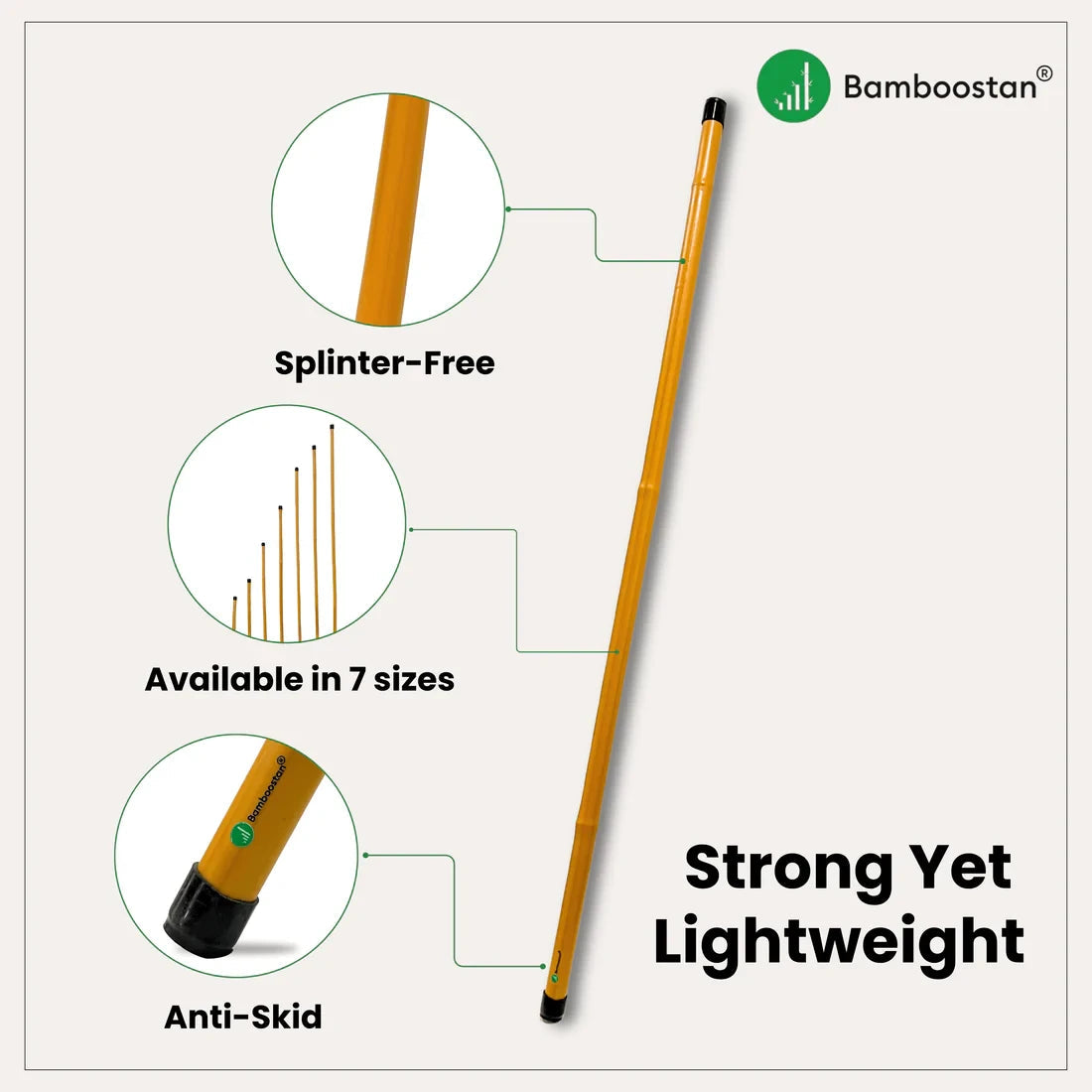 Bamboo Yoga and Fitness Stick – Bamboo Stick for Better Posture