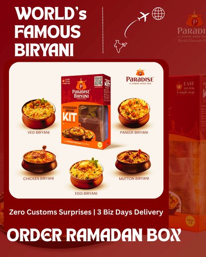 Haleem + Biryani Box – Pista House Haleem & Paradise Biryani Kit from Hyderabad