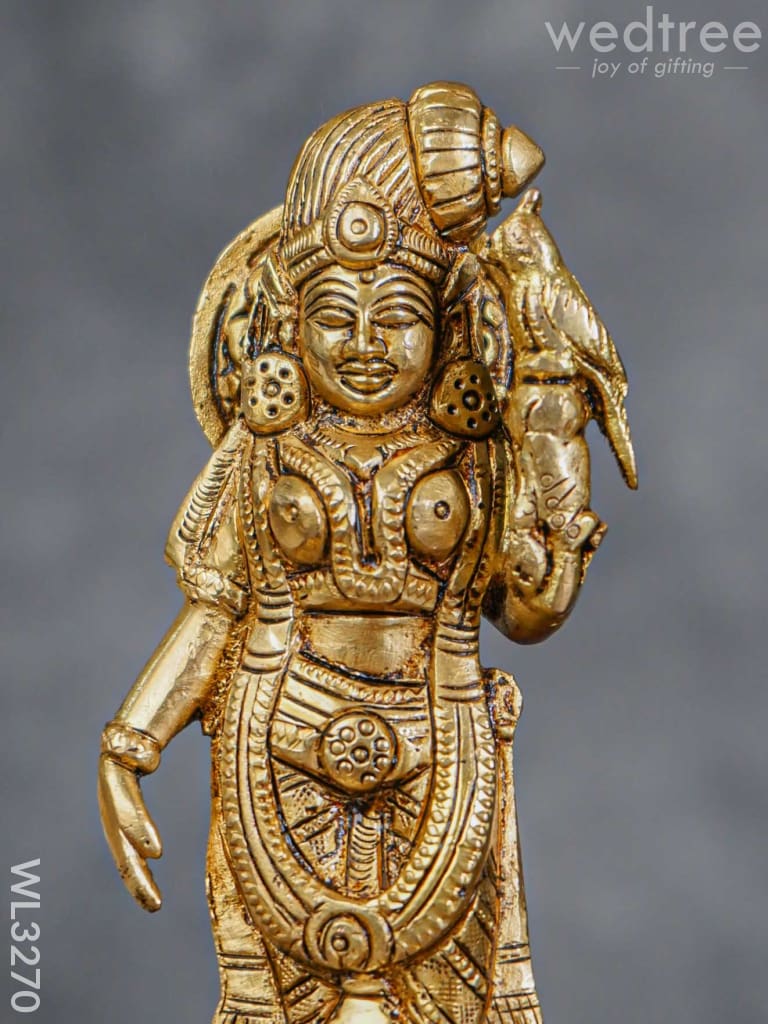 Brass Andal Idol - Brown Antique Finish