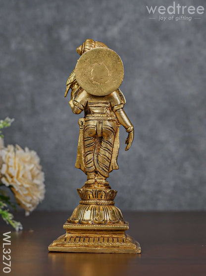 Brass Andal Idol - Brown Antique Finish