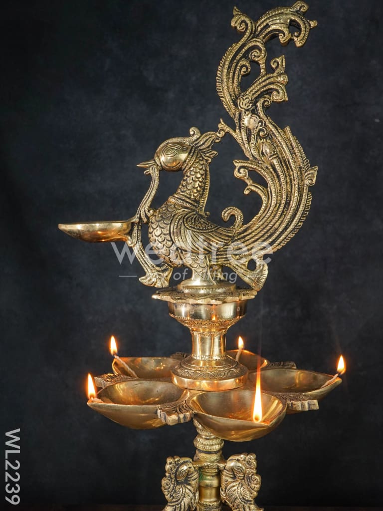 Brass Annapakshi Kuthu Vilaku