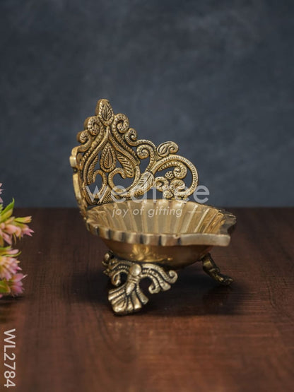 Brass Designer Antique Diya