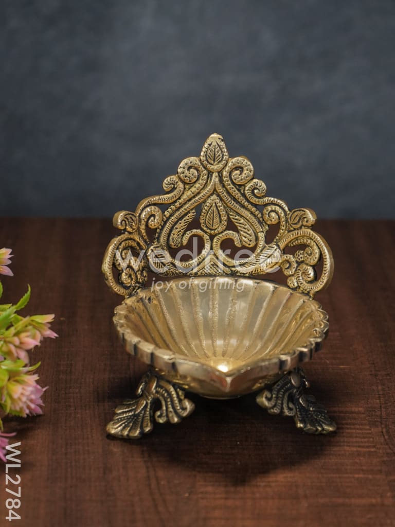 Brass Designer Antique Diya