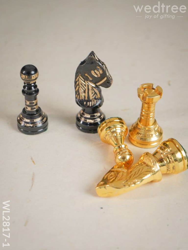 Brass Finish Chess Board - 10x10