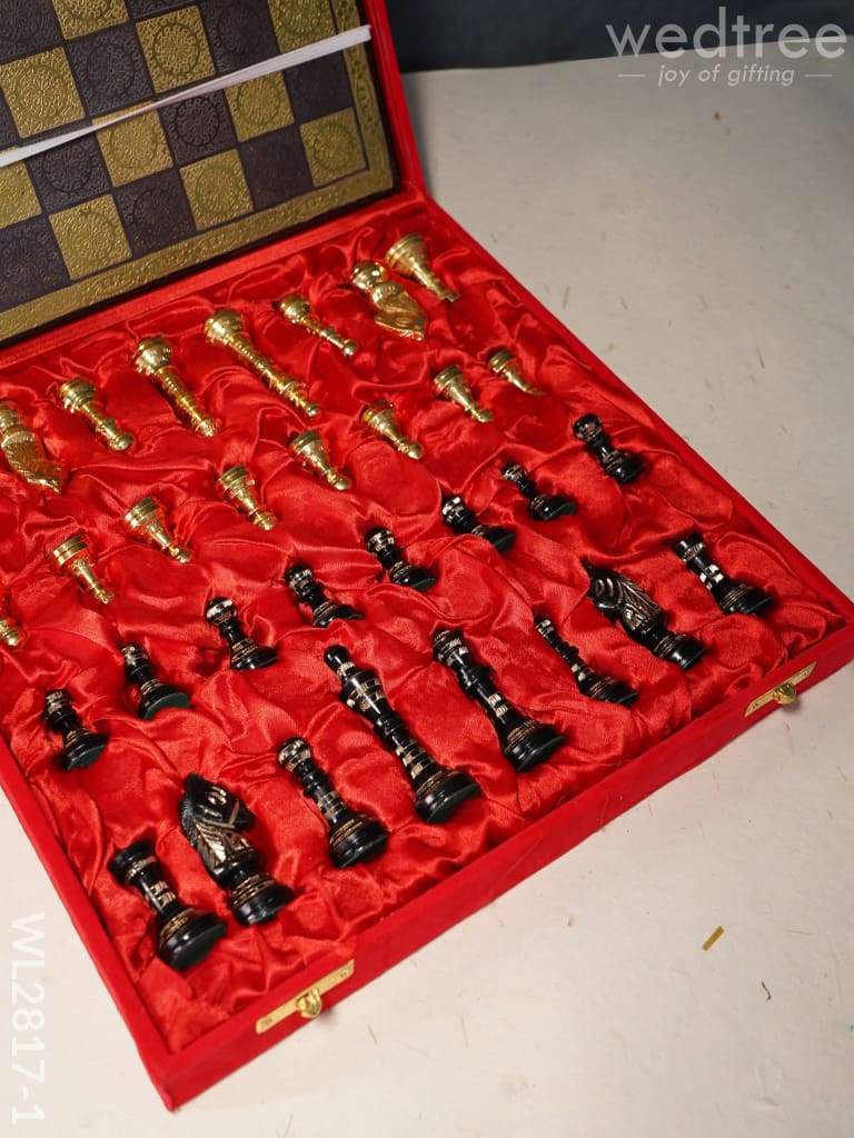 Brass Finish Chess Board - 10x10