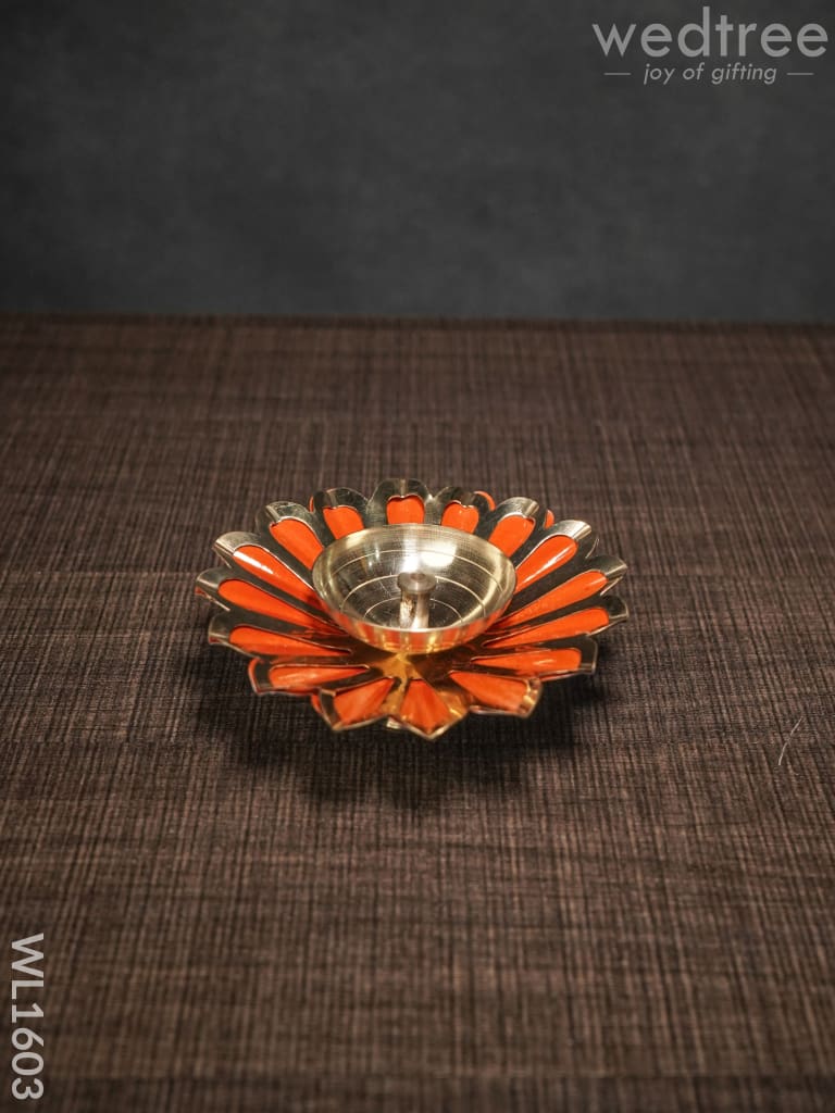 Brass Flower Shaped Diya