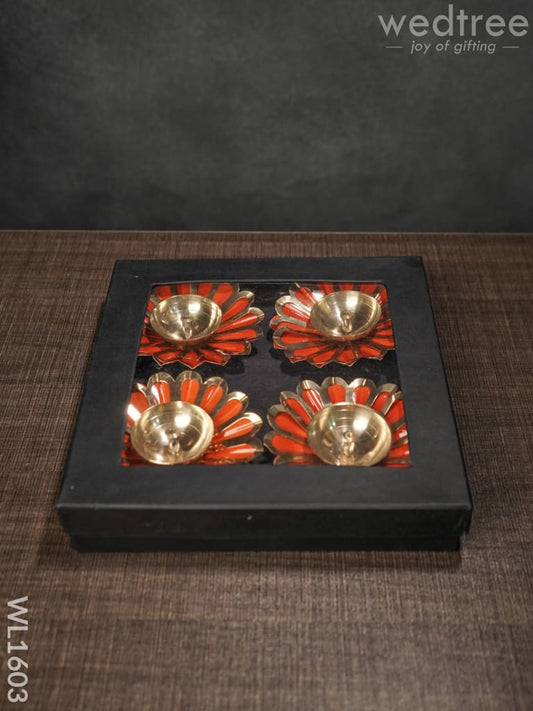 Brass Flower Shaped Diya