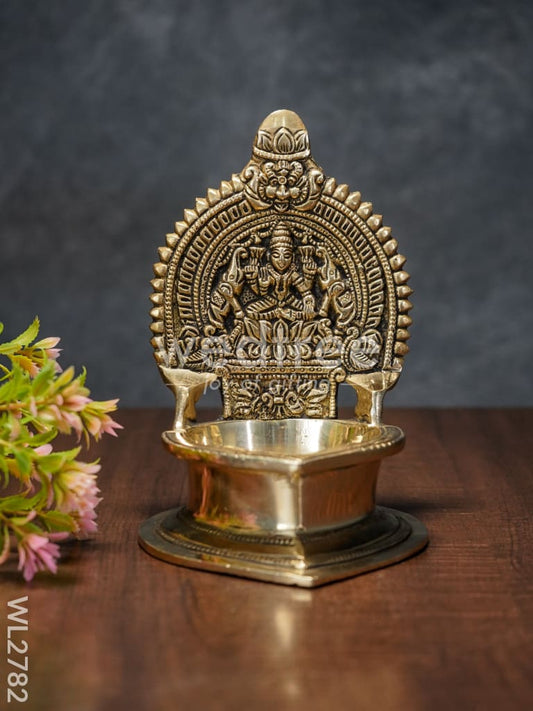 Brass Gajalakshmi Diya