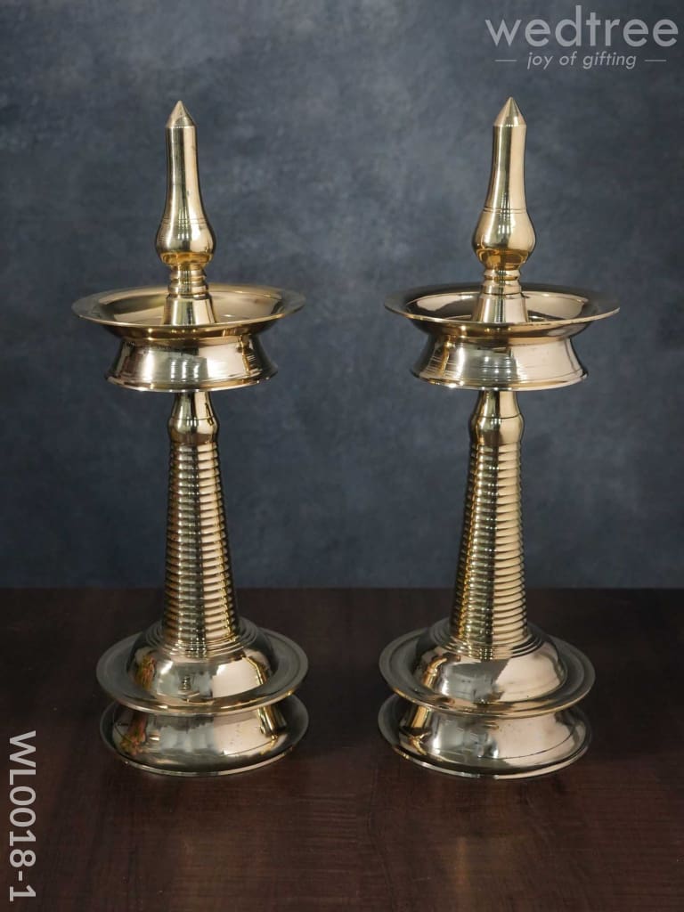 Brass Kerala Diya - Set of 2