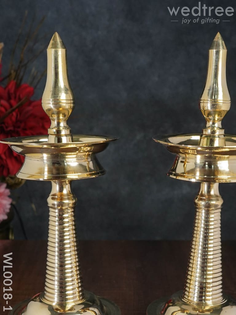 Brass Kerala Diya - Set of 2