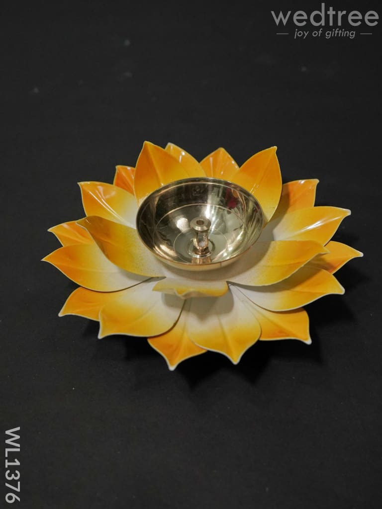 Brass Lotus Shaped Diya