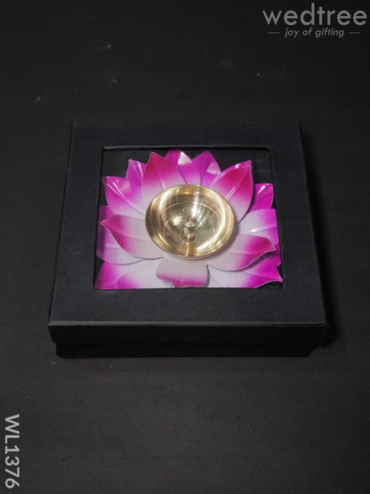 Brass Lotus Shaped Diya