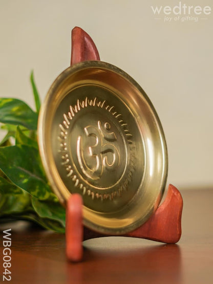 Brass Om Plate - 5.5 inch