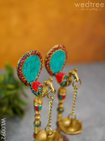 Peacock Stand with Hanging Diya