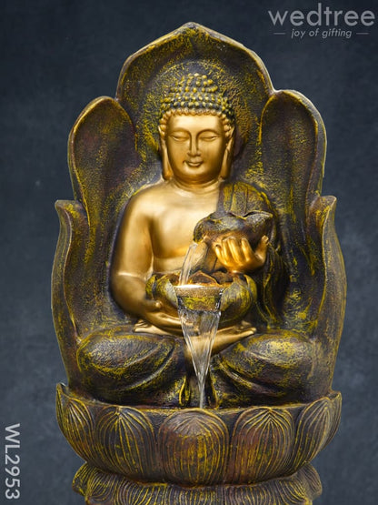 Buddha Lotus Water Fountain with Stand