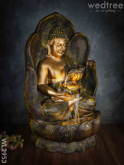 Buddha Lotus Water Fountain with Stand