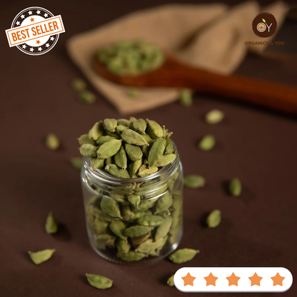 Idukki Organic Cardamom (8mm pods) - Spices - Buy Online from Organics & You | Desify