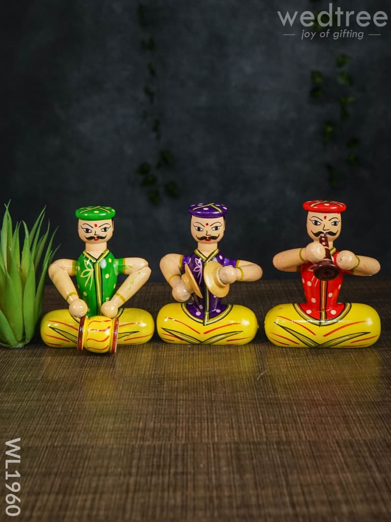 Channapatna Toys - Gents Music Set (Set of 3)