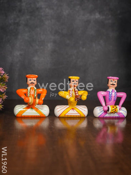 Channapatna Toys - Gents Music Set (Set of 3)