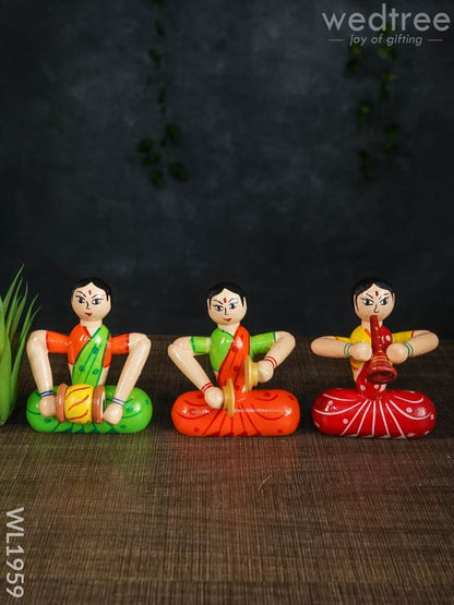 Channapatna Toys - Ladies Music Set (Set of 3)