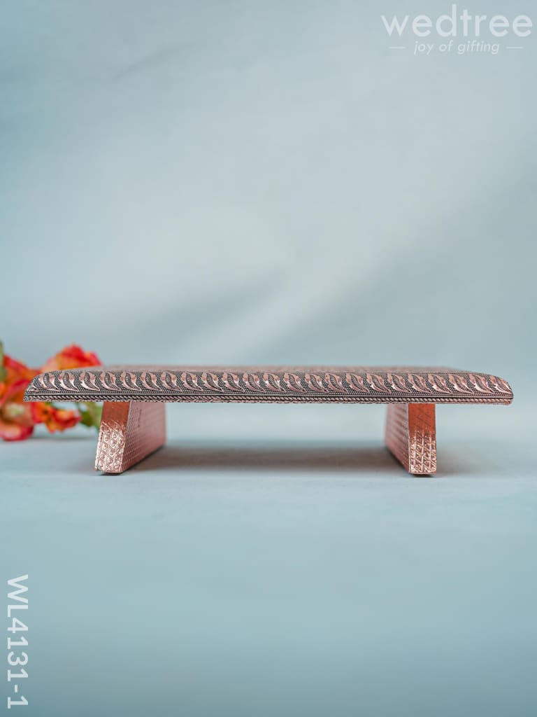 Copper Meenakari Manai (12 x 8)