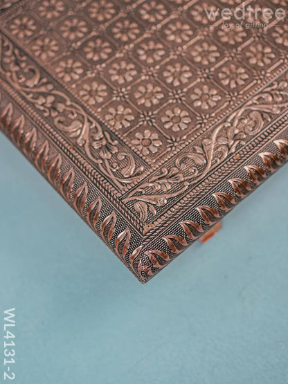 Copper Meenakari Manai (15 x10)