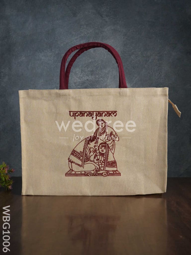 Customizable Printed Juco Bag - Upanayanam