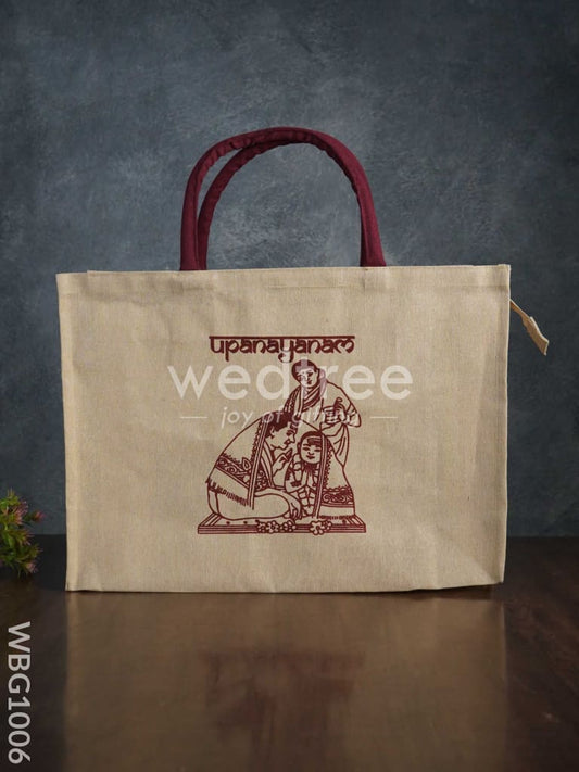 Customizable Printed Juco Bag - Upanayanam