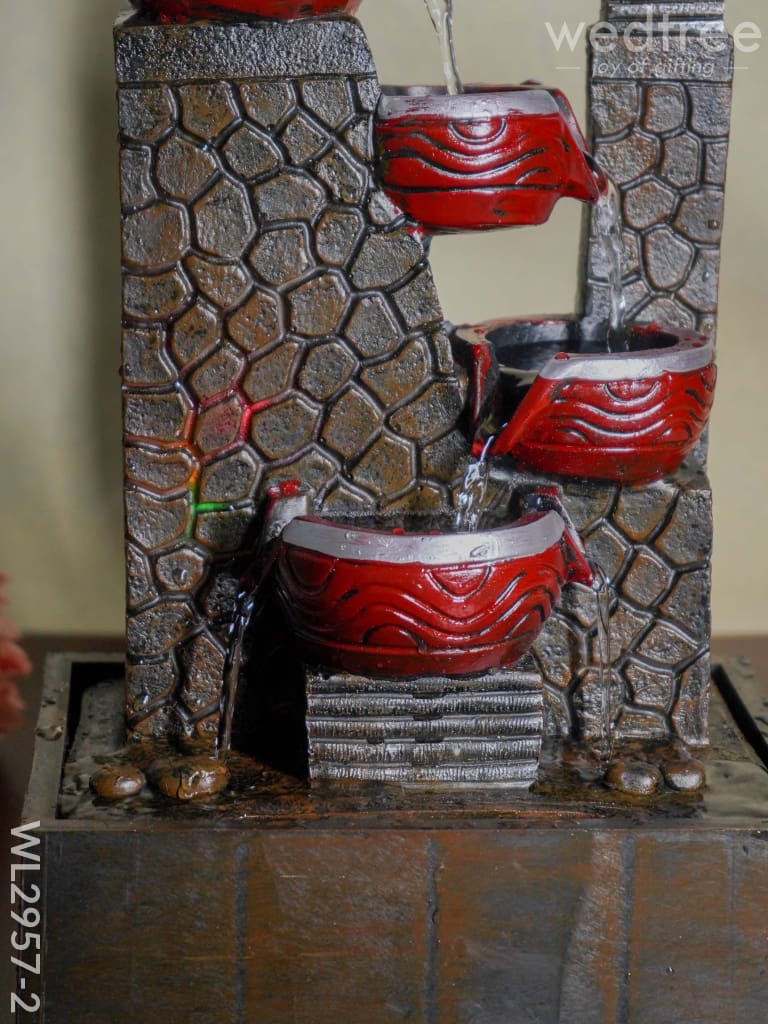 Decorative Diya 4 Step Water Fountain