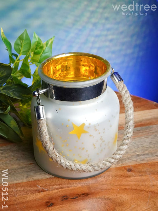 Decorative Glass Jar T-Light Holder