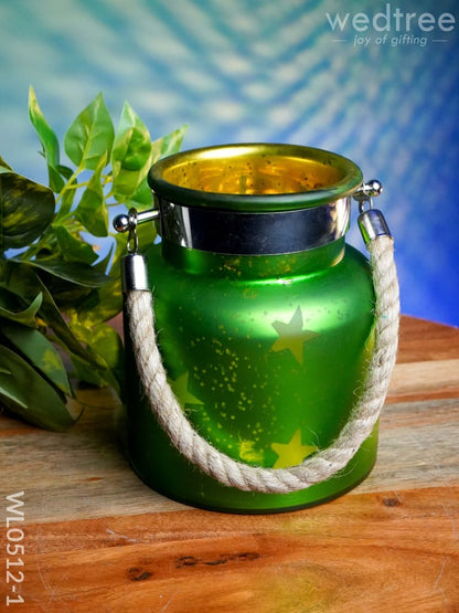 Decorative Glass Jar T-Light Holder