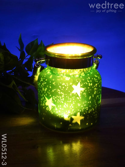 Decorative Glass Jar T-Light Holder