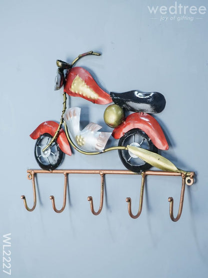 Decorative Key Hanger - Red Bullet Bike