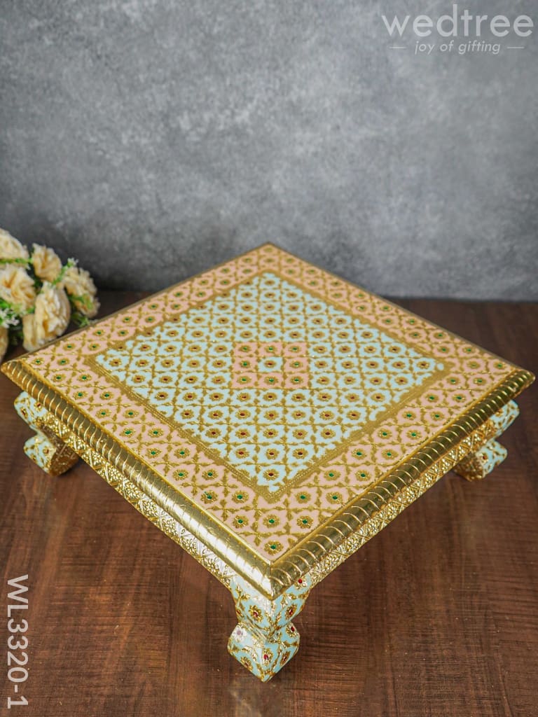 Decorative Meenakari Bajot - 16 x 16 inch