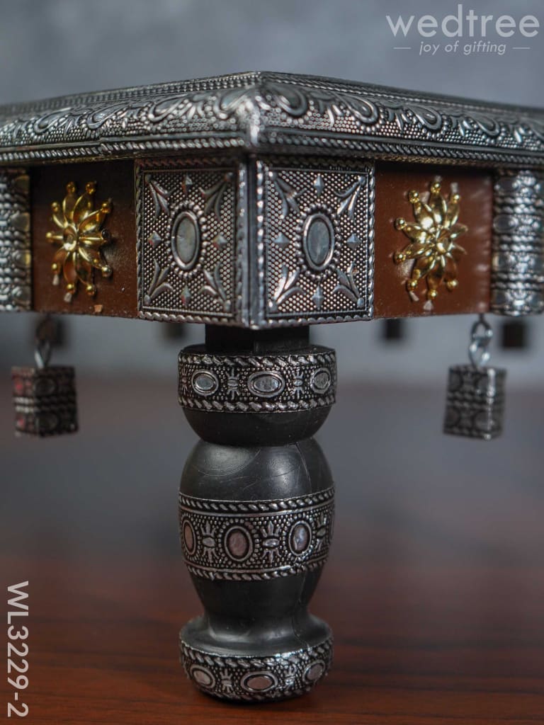 Decorative Silver Oxidized Bajot