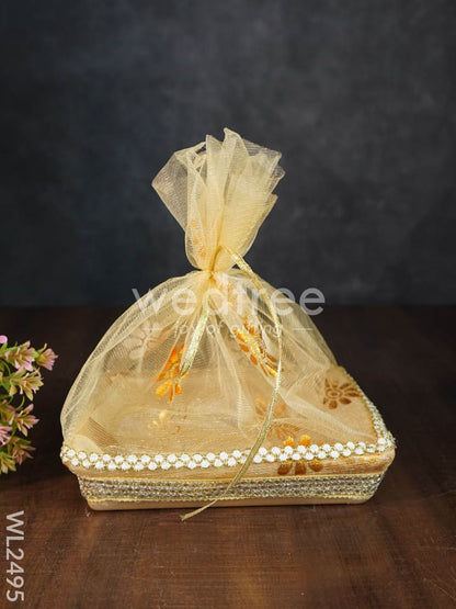 Decorative Tissue Basket (Tokri) - Medium