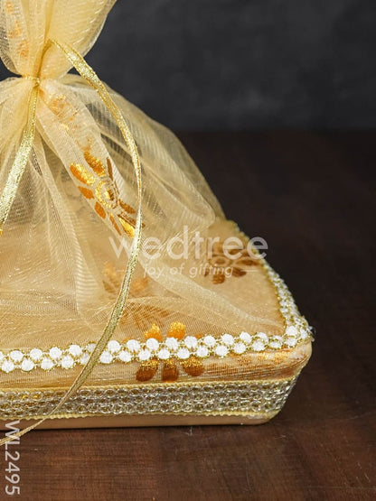 Decorative Tissue Basket (Tokri) - Medium