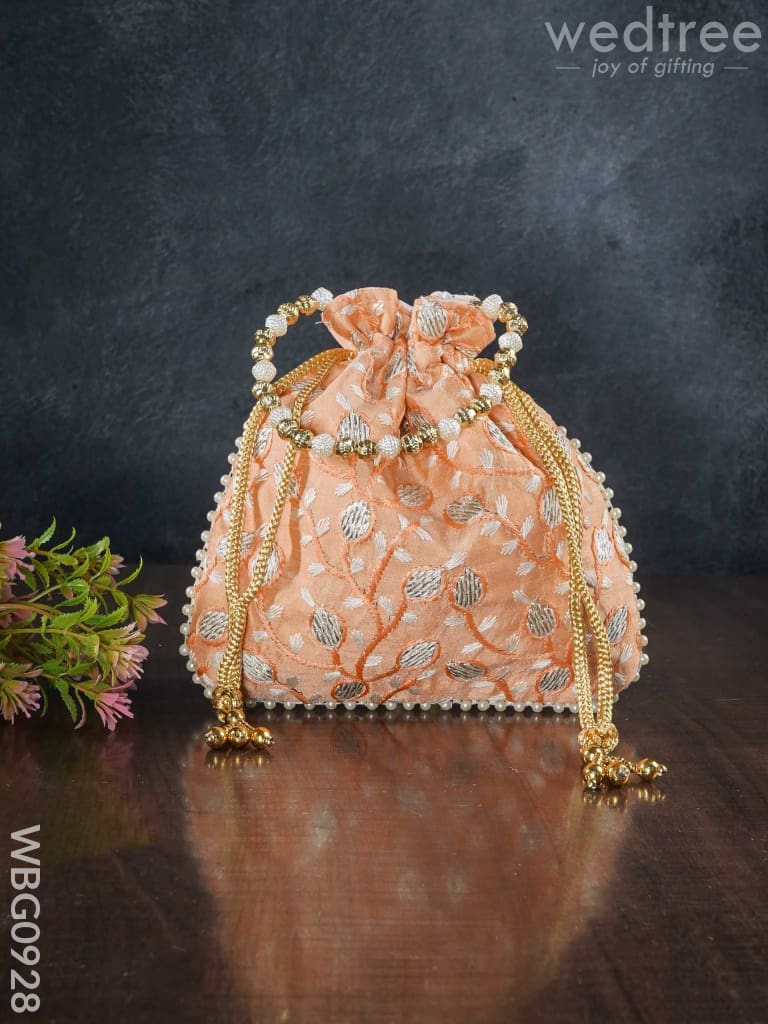 Designer Potli Bag with All over Embroidery