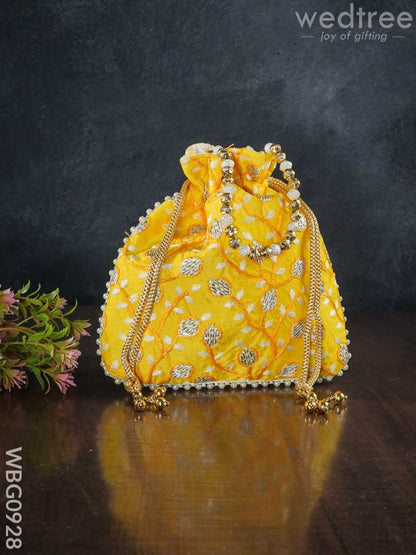 Designer Potli Bag with All over Embroidery