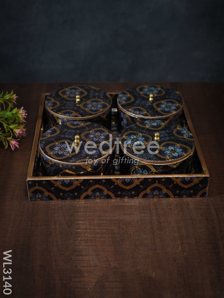 Digital Printed Containers with Tray Set